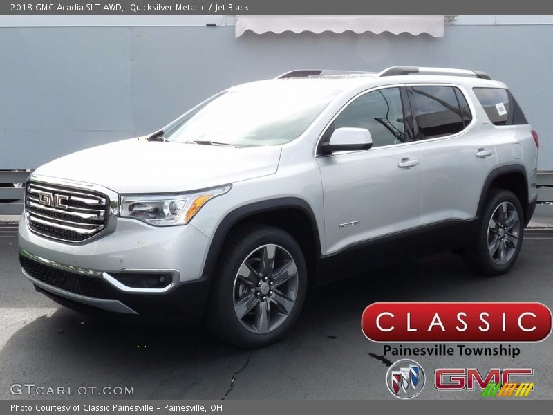 Quicksilver Metallic / Jet Black 2018 GMC Acadia SLT AWD