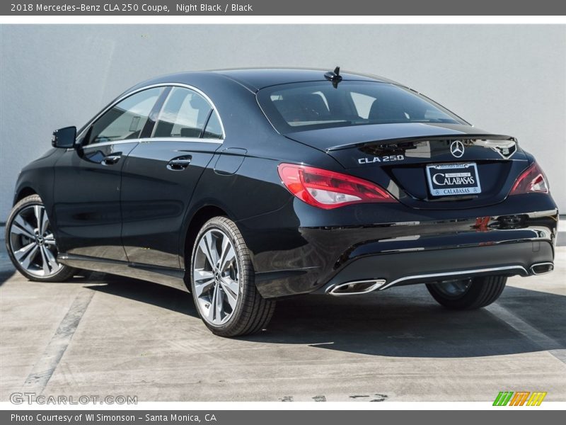 Night Black / Black 2018 Mercedes-Benz CLA 250 Coupe