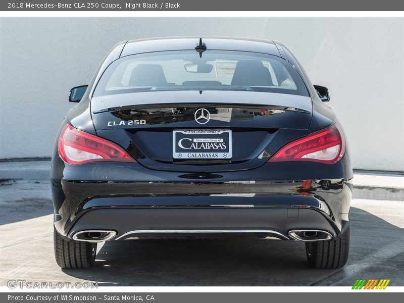 Night Black / Black 2018 Mercedes-Benz CLA 250 Coupe