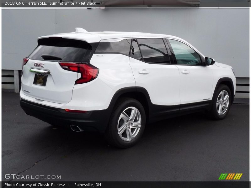Summit White / ­Jet Black 2018 GMC Terrain SLE