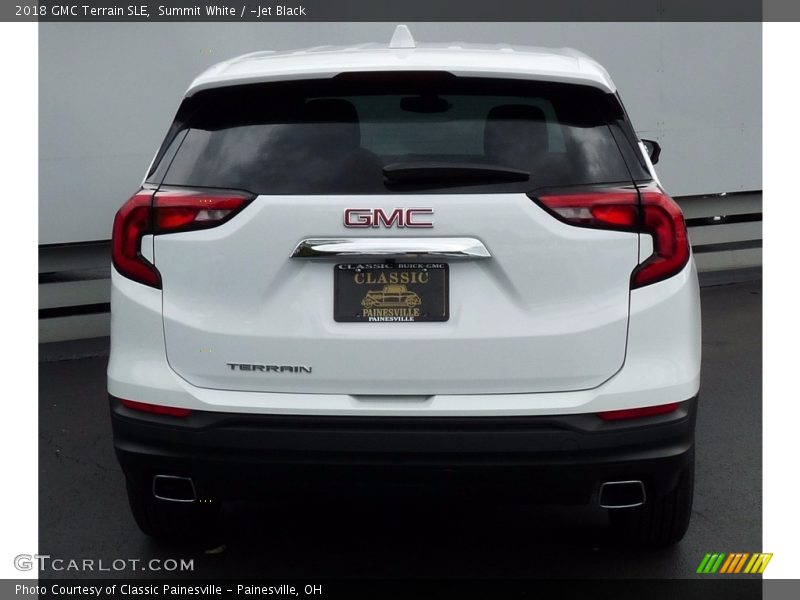 Summit White / ­Jet Black 2018 GMC Terrain SLE