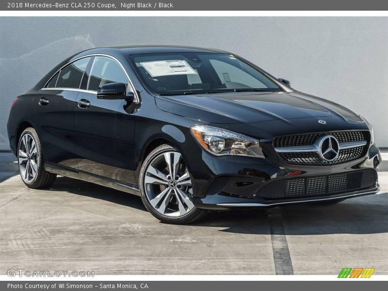 Night Black / Black 2018 Mercedes-Benz CLA 250 Coupe