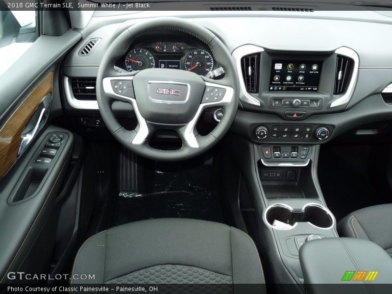 Summit White / ­Jet Black 2018 GMC Terrain SLE
