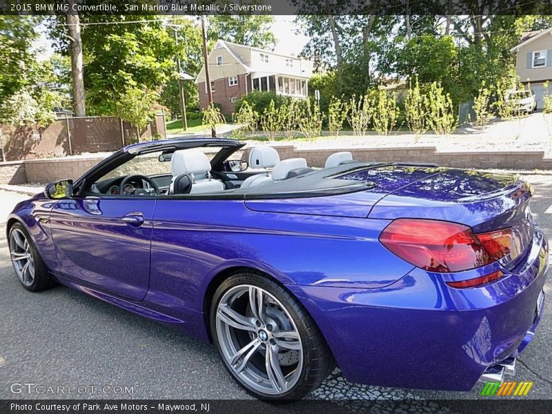 San Marino Blue Metallic / Silverstone 2015 BMW M6 Convertible