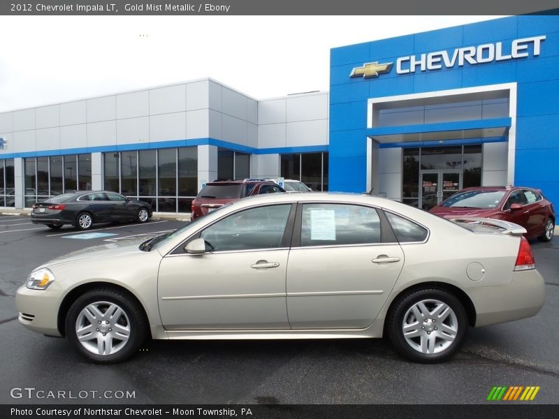 Gold Mist Metallic / Ebony 2012 Chevrolet Impala LT