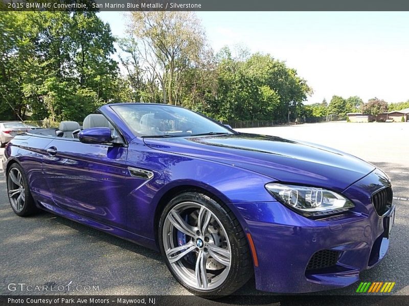 San Marino Blue Metallic / Silverstone 2015 BMW M6 Convertible