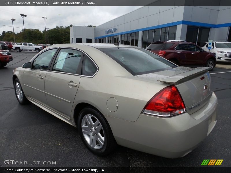 Gold Mist Metallic / Ebony 2012 Chevrolet Impala LT