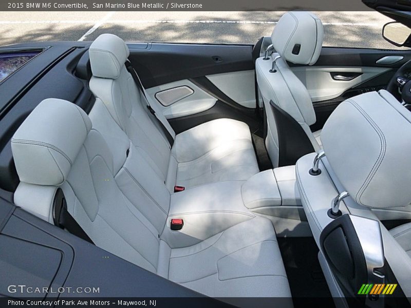 Rear Seat of 2015 M6 Convertible