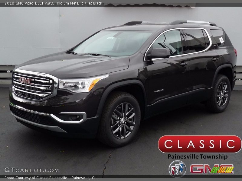 Iridium Metallic / Jet Black 2018 GMC Acadia SLT AWD