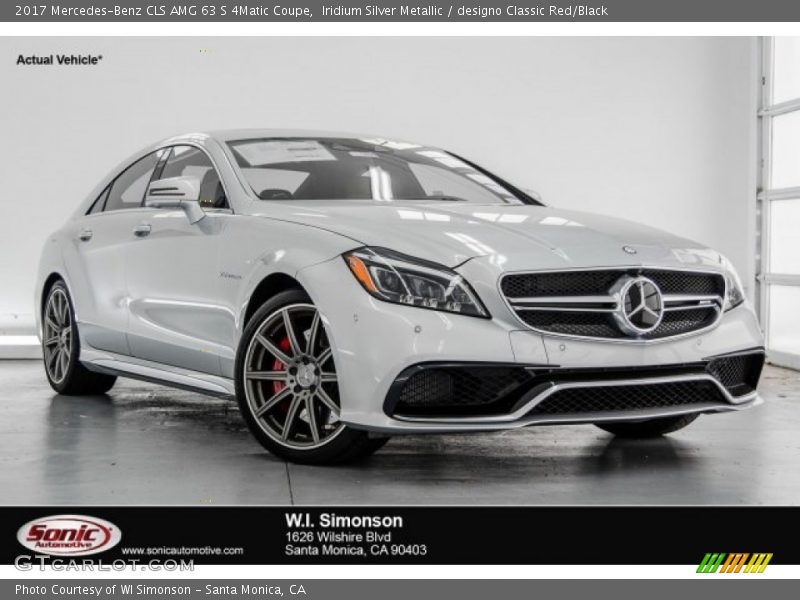 Iridium Silver Metallic / designo Classic Red/Black 2017 Mercedes-Benz CLS AMG 63 S 4Matic Coupe