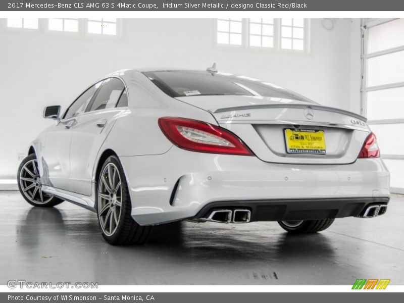 Iridium Silver Metallic / designo Classic Red/Black 2017 Mercedes-Benz CLS AMG 63 S 4Matic Coupe