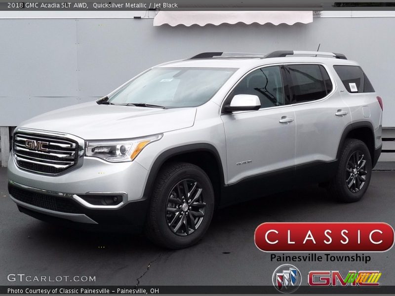 Quicksilver Metallic / Jet Black 2018 GMC Acadia SLT AWD