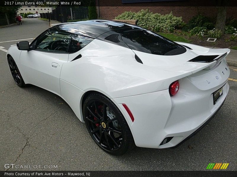 Metallic White / Red 2017 Lotus Evora 400