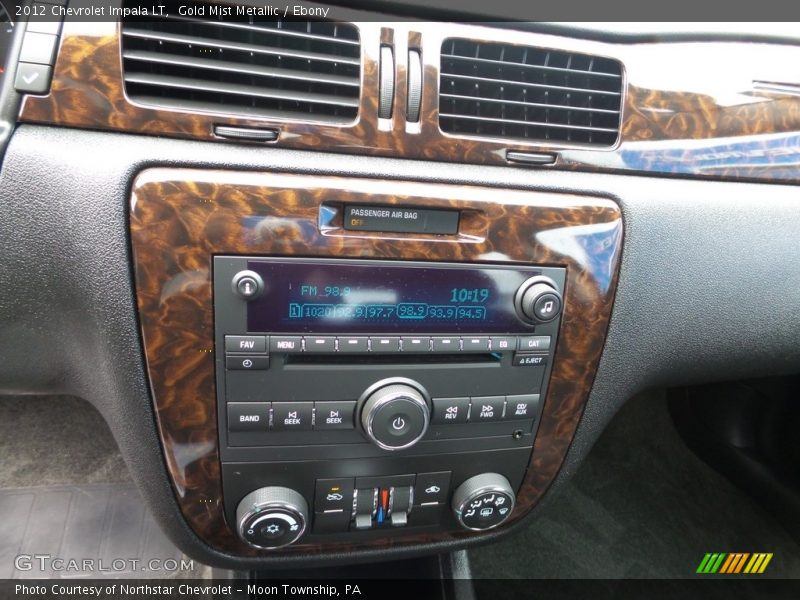 Gold Mist Metallic / Ebony 2012 Chevrolet Impala LT