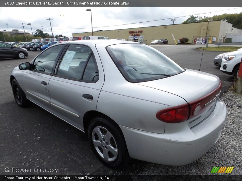 Ultra Silver Metallic / Graphite Gray 2003 Chevrolet Cavalier LS Sedan