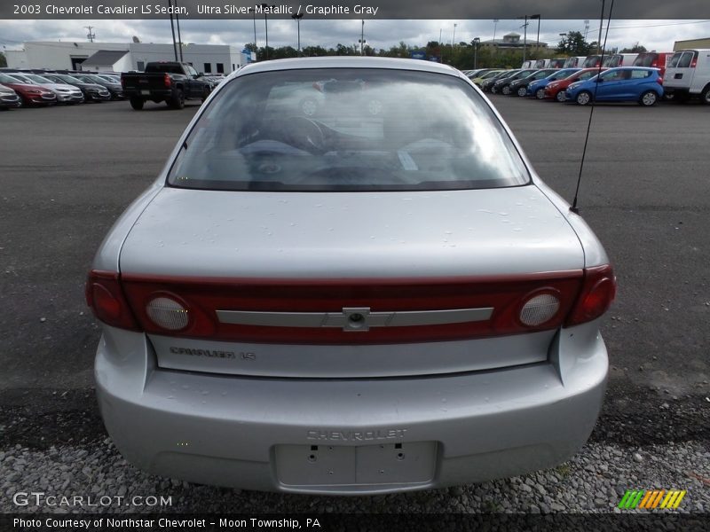Ultra Silver Metallic / Graphite Gray 2003 Chevrolet Cavalier LS Sedan