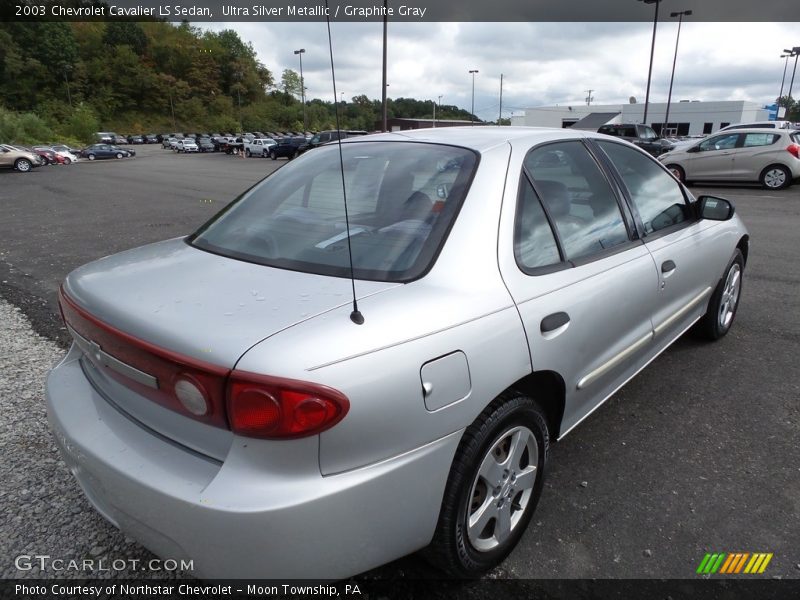 Ultra Silver Metallic / Graphite Gray 2003 Chevrolet Cavalier LS Sedan