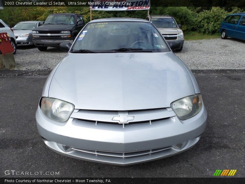 Ultra Silver Metallic / Graphite Gray 2003 Chevrolet Cavalier LS Sedan