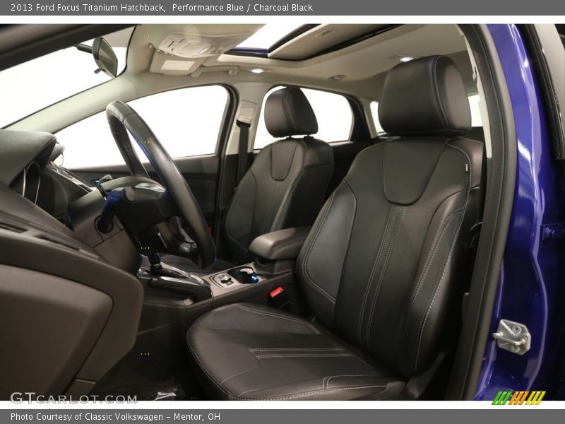 Performance Blue / Charcoal Black 2013 Ford Focus Titanium Hatchback