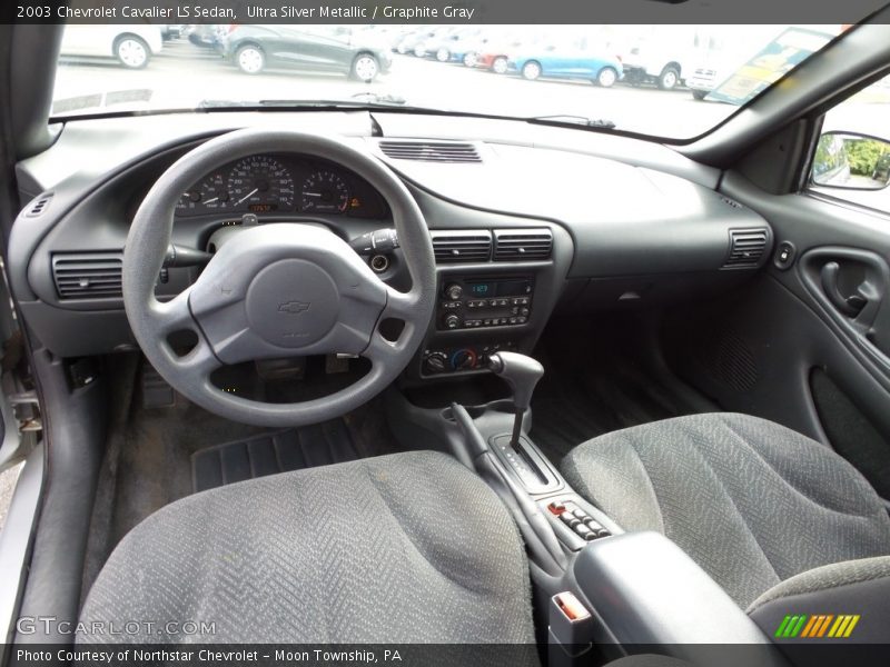 Ultra Silver Metallic / Graphite Gray 2003 Chevrolet Cavalier LS Sedan