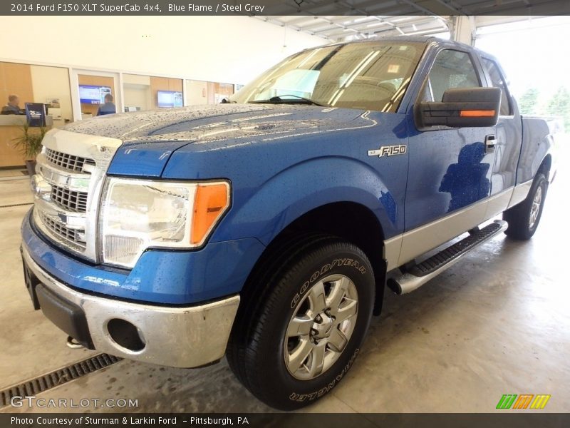 Blue Flame / Steel Grey 2014 Ford F150 XLT SuperCab 4x4