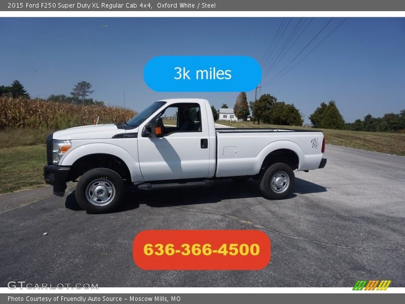 Oxford White / Steel 2015 Ford F250 Super Duty XL Regular Cab 4x4