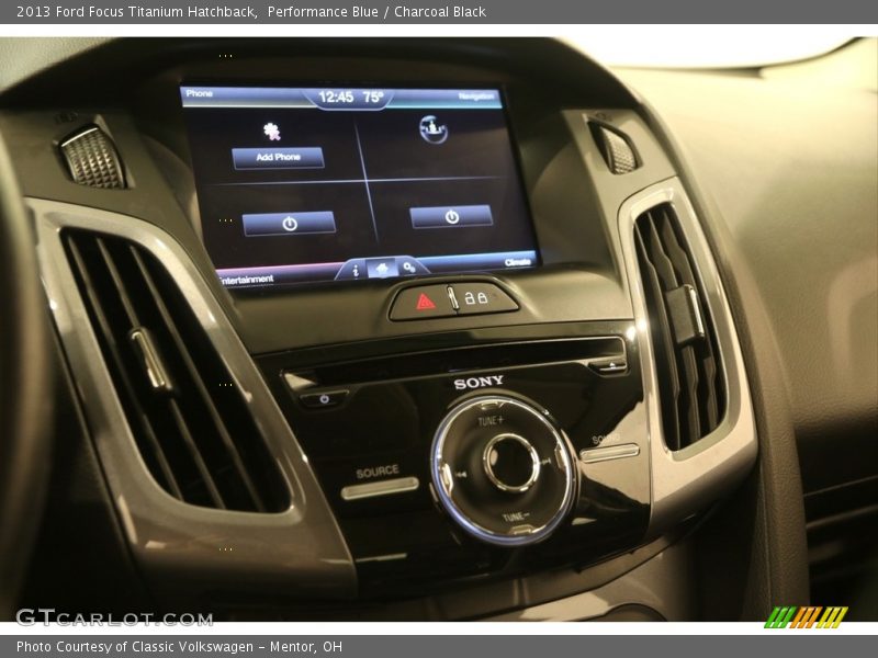 Performance Blue / Charcoal Black 2013 Ford Focus Titanium Hatchback