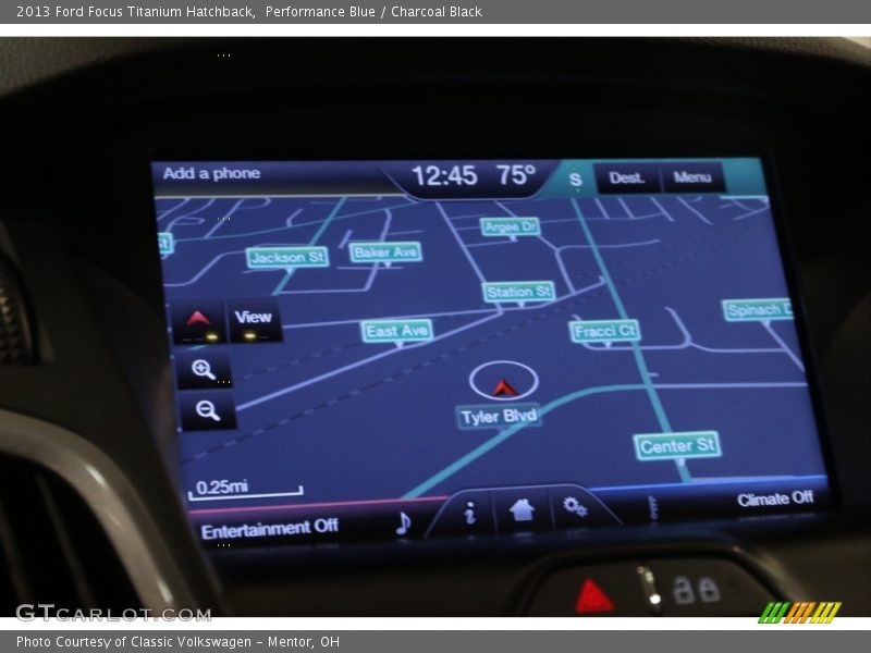 Performance Blue / Charcoal Black 2013 Ford Focus Titanium Hatchback