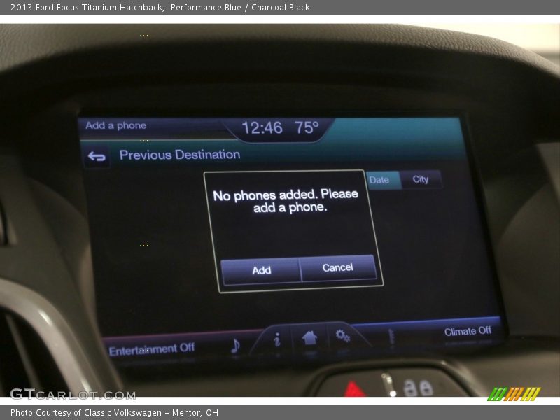 Performance Blue / Charcoal Black 2013 Ford Focus Titanium Hatchback