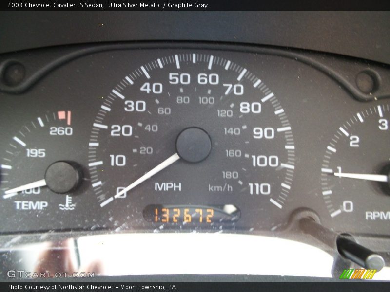 Ultra Silver Metallic / Graphite Gray 2003 Chevrolet Cavalier LS Sedan