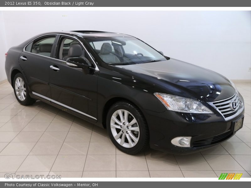 Obsidian Black / Light Gray 2012 Lexus ES 350