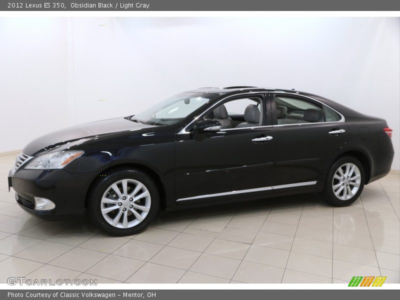 Obsidian Black / Light Gray 2012 Lexus ES 350
