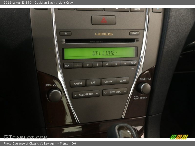 Obsidian Black / Light Gray 2012 Lexus ES 350