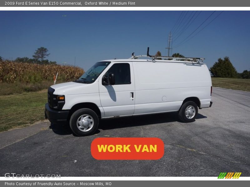 Oxford White / Medium Flint 2009 Ford E Series Van E150 Commercial
