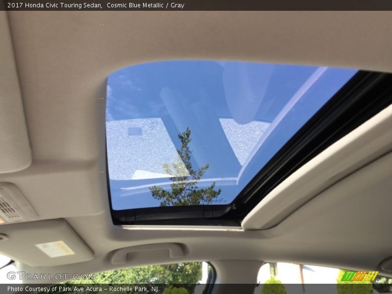 Cosmic Blue Metallic / Gray 2017 Honda Civic Touring Sedan