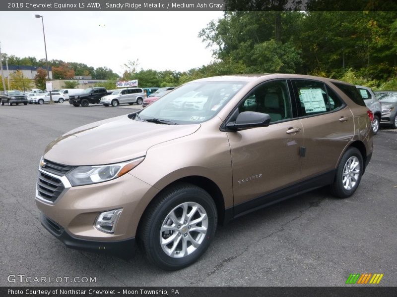 Sandy Ridge Metallic / Medium Ash Gray 2018 Chevrolet Equinox LS AWD