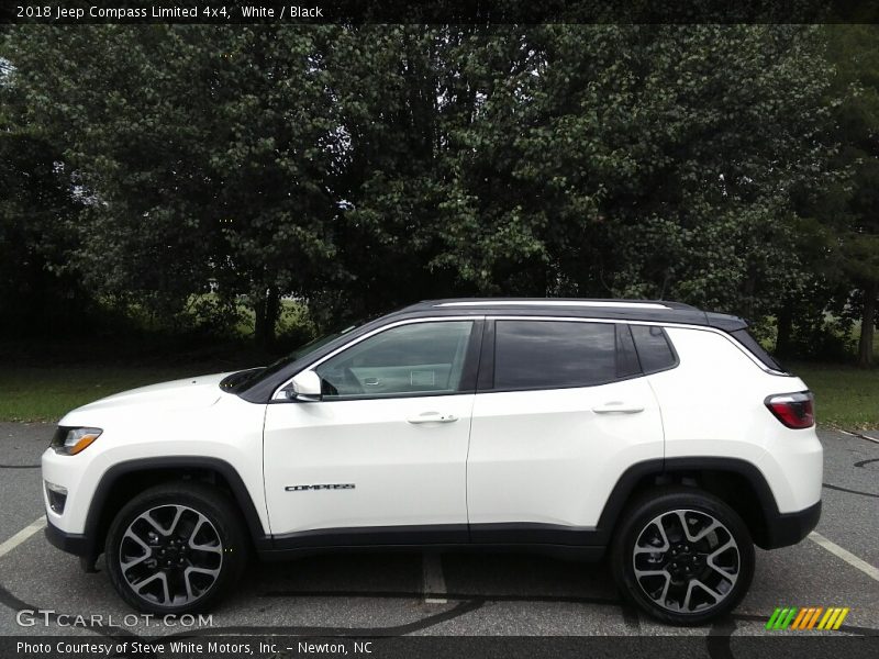 White / Black 2018 Jeep Compass Limited 4x4