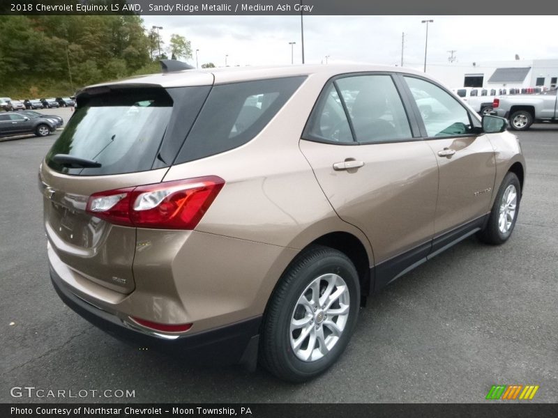 Sandy Ridge Metallic / Medium Ash Gray 2018 Chevrolet Equinox LS AWD