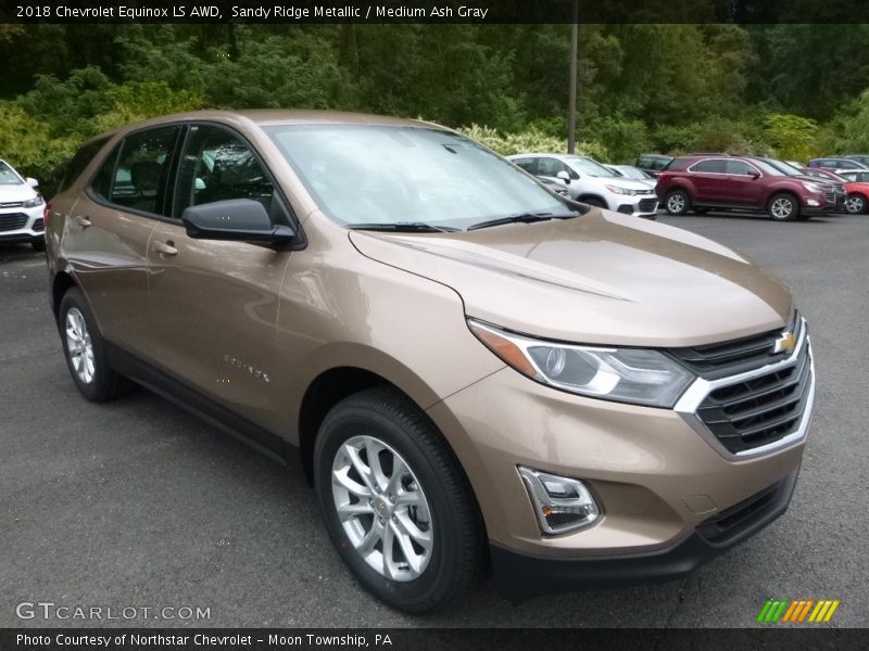 Sandy Ridge Metallic / Medium Ash Gray 2018 Chevrolet Equinox LS AWD