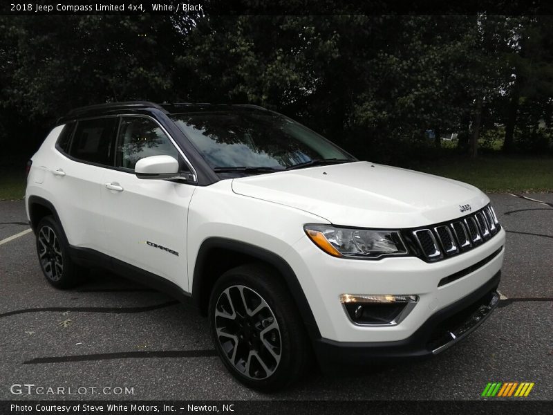 White / Black 2018 Jeep Compass Limited 4x4