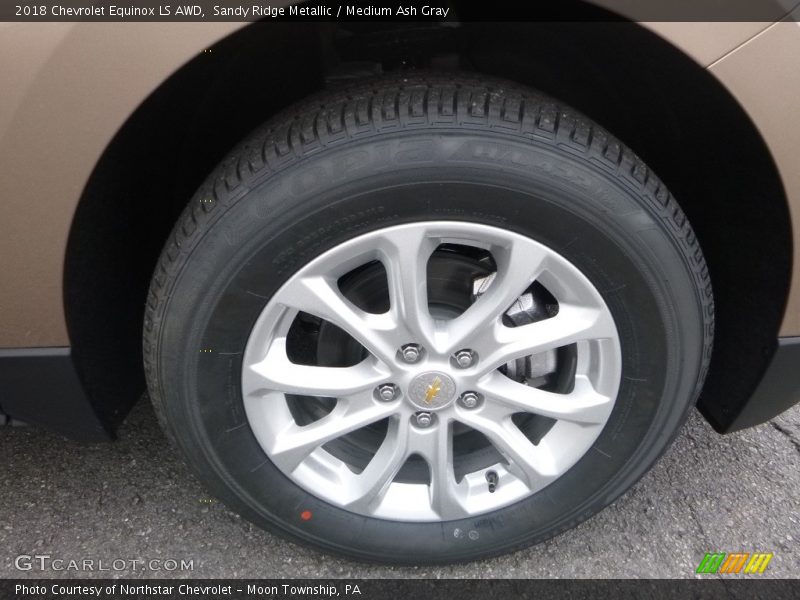 Sandy Ridge Metallic / Medium Ash Gray 2018 Chevrolet Equinox LS AWD