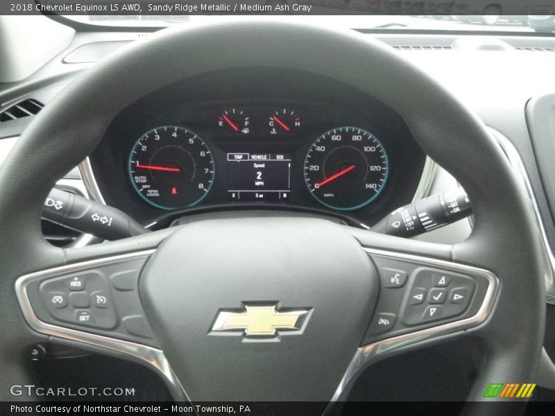 Sandy Ridge Metallic / Medium Ash Gray 2018 Chevrolet Equinox LS AWD