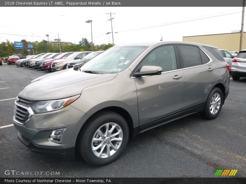 Pepperdust Metallic / Jet Black 2018 Chevrolet Equinox LT AWD