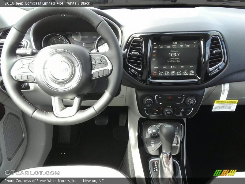 White / Black 2018 Jeep Compass Limited 4x4