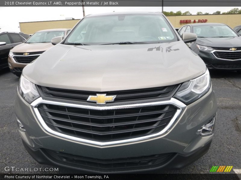 Pepperdust Metallic / Jet Black 2018 Chevrolet Equinox LT AWD