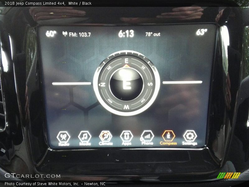 White / Black 2018 Jeep Compass Limited 4x4