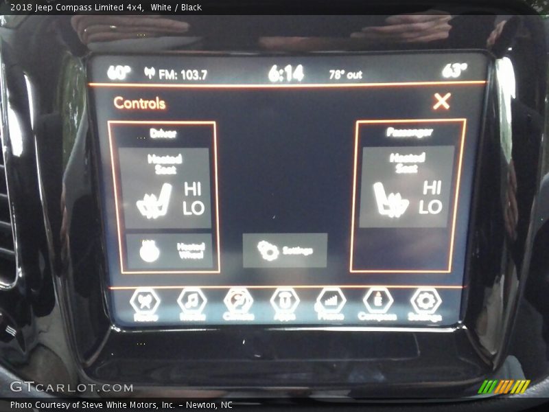 White / Black 2018 Jeep Compass Limited 4x4