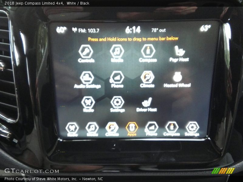 White / Black 2018 Jeep Compass Limited 4x4