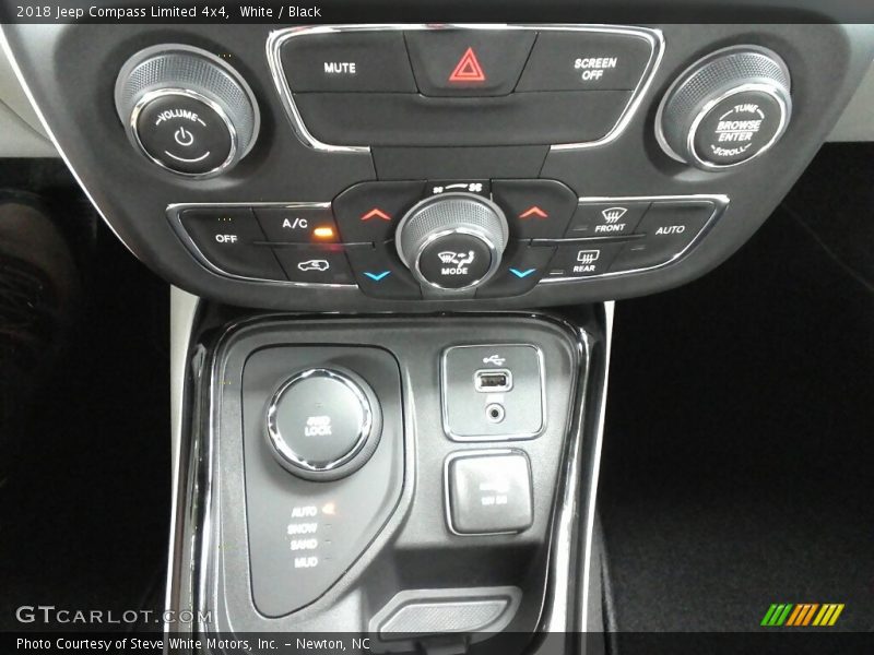 White / Black 2018 Jeep Compass Limited 4x4
