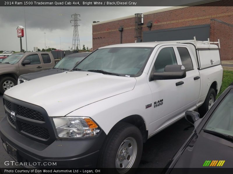 Bright White / Black/Diesel Gray 2014 Ram 1500 Tradesman Quad Cab 4x4